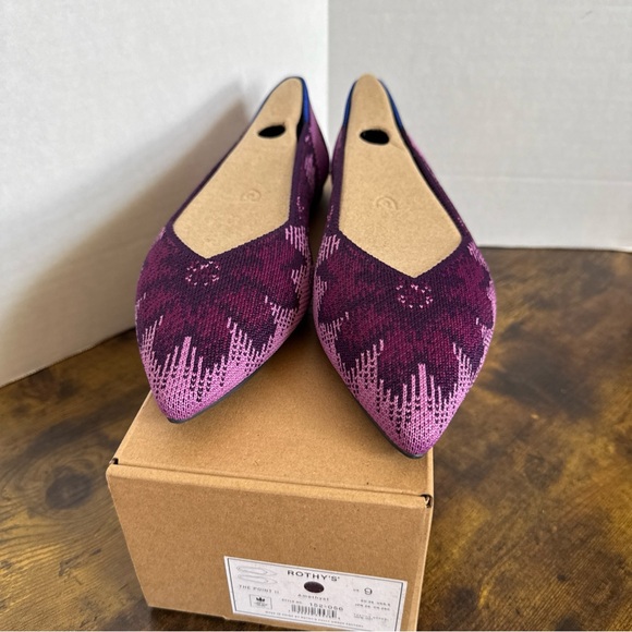 Rothy’s Women’s The Point II Flat Size 9 Amethyst Purple Violet NEW Rare - Picture 1 of 5